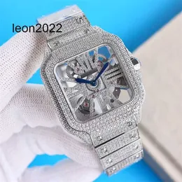 Reloj de lujo Reloj de diamantes Movimiento de cuarzo Hombres 39,8 mm Pulsera impermeable Zafiro Negocios Acero inoxidable 904L