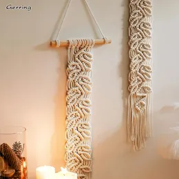 Tapestries Gerring Nordic Bohemian Macrame Wall Hanging Cute Room Decor Christmas Gifts Tapestry Vintage Ornament Livingroom Decoration 231101