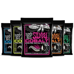 Ernie Ball Cobalt Elektro Gitar Dizeleri 2723 9-42 Süper Slinky Set 2721 2727 Gitar Accessorie