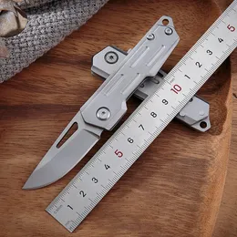 Small Folding Knife Portable Camping Knife Multi function Stainless Steel Pocket Paring Knife Keychain EDC Tool MINI Cutter Blades Fruit Knifes