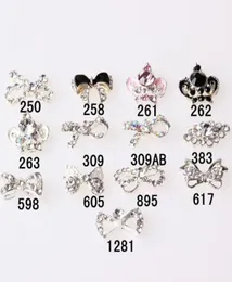 Nail Art Supplies 50pcslot Big Size Nail Tips Dangle Jewelry Art Decoration 3d Nail Bows Decoration Metal4256985