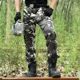 Camouflage Pants Cargo Pants Men Army Work Pantalones Combat SWAT Tactical Pant Camo Overalls Jogger Casual Trouser207C