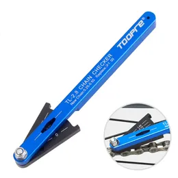 Tools TOOPRE MTB Bicycle Chain Wear Indicator Tools Chain Checker Aluminum Alloy Mountain Road Bike Chain Tools Cycling Repair Tools 231101