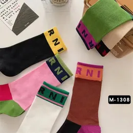 Socks Hosiery Colorblocking Alphabet Print Sports Fashion Pure Cotton Comfortable Soft Thin Breathable Casual 231101