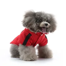 중간, 작고 큰 개를위한 개 재킷 - 추운 날씨에 모피 친구를 따뜻하게 유지하는 개 겨울 재킷, 겨울 방수 바람 방해, 빨간색