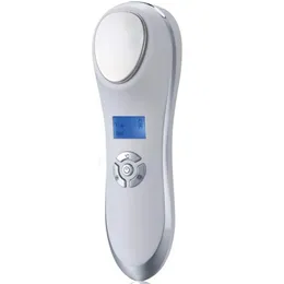 Dispositivos de cuidados faciais Sonic Vibration Massager Dispositivo de resfriamento quente da pele Portátil Massagem de beleza portátil para firmar 231102