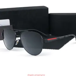Luksusowe owalne okulary przeciwsłoneczne dla mężczyzn designerskie letnie odcienie spolaryzowane okulary czarne vintage duże okulary przeciwsłoneczne kobiet męskie okulary przeciwsłoneczne z pudełkiem