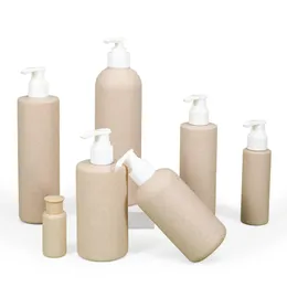 Wheat Straw Pump plastic Bottle Sannitizer Replacement Bottle Lotion Bottle Cosmetic Shampoo Bath Wash Packaging Bottle