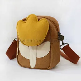 Shoulder Bags Handbags Women's bag canvas bag fashionable and creative personalized tulip cross body bag fun bag and wallet for womenstylishhandbagsstore