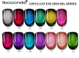 10 ml 3D Cat Eye Gem Poliska do paznokci żel magnetyczny zanurzanie się w żel paznokci Poliska Półprzewodnikowy gel żelowy lakier gellak7587704