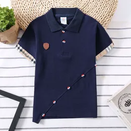 Koszulki dla dzieci koszula polo solidne dzieci chłopcy koszule polo Polo koszule Korea mody projektantów ubrania szkolne mundur 230331