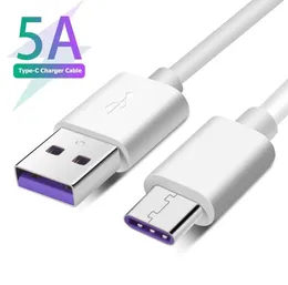 1M 5A Supercharge cables For Huawei P20 Samsung Moto LG USB Cable Type C Cable USB Type-C fast charging Cables