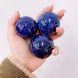 Decorative Figurines Natural Sodalite Sphere High Quality Quartz Healing Stones Crystal Wand Points For Home Decor