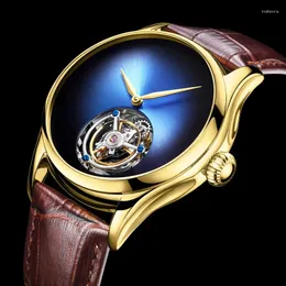 Armbandsur Aesop Luxury Tourbillon Mechanical Fashion Men Se Man Manual Sapphire Flying No Logo For Business 2023