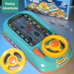 Modellino auto per bambini Volante da corsa Guida Veicolo giocattolo Simulazione elettronica Avventura Gioco da tavolo Giocattoli di guida simulati per bambini 231101