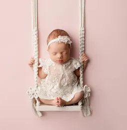 Keepsakes Baby Swing born Pography Props Wooden Chair Babies Furniture Infants Po Shooting Prop Accessories Fotografia 231101