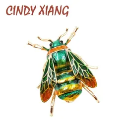 CINDY XIANG Unisex Colorful Insect Brooches Cute Bee Brooch Pin Gold Color Enamel Jewelry Fashion Dress Accessories High Qulity2532