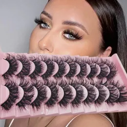 False Eyelashes Lashes DD Curl 1023mm Russian 3D Mink Reusable Fluffy eyelashes extensions 231101