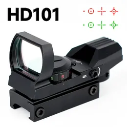 Monoculars HD101 Compact RedGreen Dot Sight Adjustable Brightness Aiming Optical Reflection Scope Tactical Riflescope Hunting Accessory 231101