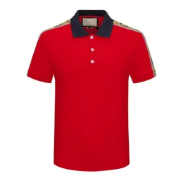 Luxurys designers Summer Men's Polos Women's Drees Fashion Cotton Polo Shirt Män stänger av krage avslappnad social stil giraff varumärke tryck man polos toppar