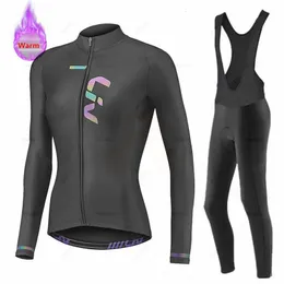 Wielertrui Sets Liv Dames Team Winterkleding Thermische Fleece Fietsset MTB Kleding Racefiets Uniforme Ropa Ciclismo Invierno 231102