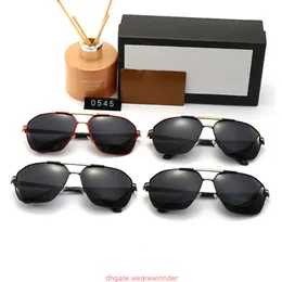 Herren-Designer-Sonnenbrille für Damen, polarisiert, rechteckig, quadratisch, Luxus-Radfahren, UV-Schutz, Brillen, Sonnenbrille 0545 mit Box