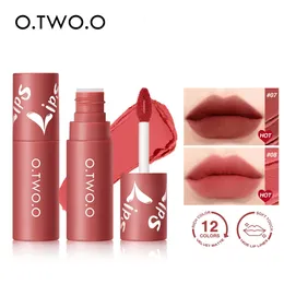 Lippenstift OTWOO Flüssiger Lipgloss 12 Farben Wasserdicht Langlebig Hochpigmentiert Tönung Samtglasur Mattes Make-up 231101