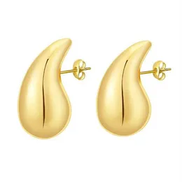 Chunky Ear Cuff Waterproof 18K PVD Real Gold Plated Rostfritt stål Hypoallergena örhängen Uttalande Ear Clip for Women GC2433