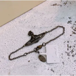 Браслеты-подвески Дизайнерское письмо Вивиан Чокеры Роскошные женские модные украшения Металлический браслет с жемчугом cjeweler Westwood Motion текущий 9 + 4685
