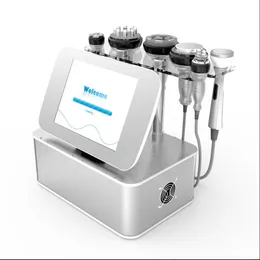 6 in 1 Ultrasonic Cavitation Machine Radio Frequency RF Vacuum Weight-Loss Bio Microcurrent Anti aging Body Face Slim Machine Handle Accessories