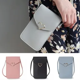 財布ファッション女性の携帯電話バッグショルダー透明カードホルダーガールハンドバッグレディースPUレザークラッチ財布