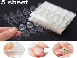 5 Sheetpack Clear Waterproof Adhesive Tabs Crystal Jelly Tape For Press On Nails False Nail Stickers Fake Nail Tips4685894