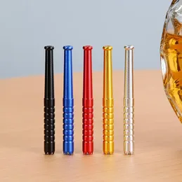 Курительные трубы Алюминиевые 5-цветовые 78-мм металлические.