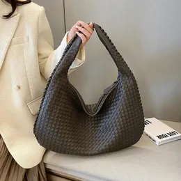 Abendtaschen Marke Tote Designer Gewebtes Leder Hohe Qualität Damen Schulter Luxus Große Kapazität Tasche Lässig Vielseitig 231101