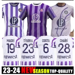 QQQ8 23 24 Toulouse Soccer Jerseys Dallinga Rouault Maillot de Foot 2023 2024フットボールシャツAboukhlhl onaiwu chaibi genreau nicolaisen