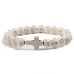 Bransoletka z kamienia naturalnego klasyczne Bracelety Chakry Bracelets dla kobiet turkusy Moonstone Crystal pulseras mężczyzn biżuteria gif