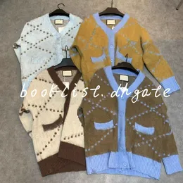 Fashion Designer Sweaters Letters G Cardigan Mohair 4 Colors Sweaters