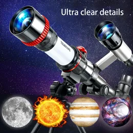 Monóculos HD Telescópio astronômico profissional DualUse Science Experiment Monocular Stargazing Binóculos Auxiliares de ensino para estudantes 231101