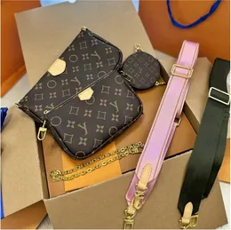 2023 Retail Multi Accessories Woman Shoulder Bags Fashion Designer Tote Bag Ladies Casual Travel Luxury Leather Floral Handväskor Plånbok M44813/44840