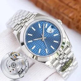 Relógio automático para os relógios de ouro de gelo de gelo Lady Jubilee 3135 36mm Jubileu mecânica Bracelete de Oyster 904L Dial Blue Blue 41mm 3235 MOVIME