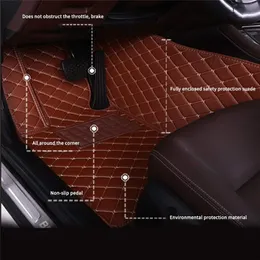For Lexus Car Floor Mats PU Non-slip Waterproof Foot Mats Book Waterproof, dustproof and easy to clean