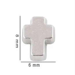20st Silver Color Cross Floating Locket Charms Diy Accessories Fit For Living Glass Magnet Memory Locket244V