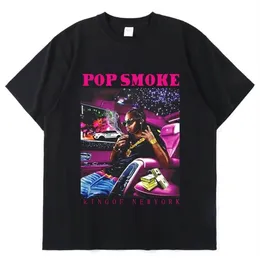 Vintage Cool Rap Pop Smoke Uomo Donna T Shirt Oversize Casual O Collo Hip Hop Manica corta TShirt Streetwear Uomo Tee Shirt 2206083152