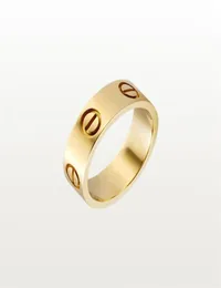 Anel de parafuso de amor clássico designer de luxo jóias para mulheres anéis de banda acessórios de moda liga de aço titânio banhado a ouro nunca fa4882773