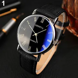 Armbandsur Män tittar på lyxbältet Watch Fashion Bluray Roman For Man Relojes Para Hombre 231101