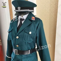 Anime espião x família yuri cosplay traje com chapéu peruca uniforme militar terno verde roupa yor briar irmão masculino festa cosplay