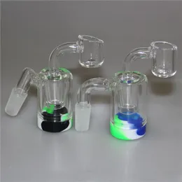 استعادة محول الماسك لـ Bong 14mm Ashcatcher مع سيليكون يحتوي على كوارتز بانجر للأنابيب الزجاجية المستردة الرماد ZZ