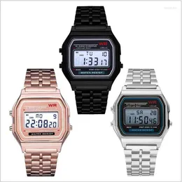 Orologi da polso da uomo orologi di lusso cinturino in acciaio da donna vintage LED digitale sportivo militare regalo elettronico