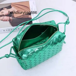 Borsa Donna In Pelle Bvs Nuova Borsa Donna Monospalla Shopping Portatile Verde 22cm Con Logo