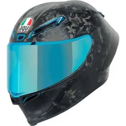 AGVモーターサイクルヘルメットダブルレンズカバーヘルメットメンズとレディースエレクトリックオートバイカスコモトインテグレルピスタGP RR Futuro Carbonio Forgiato Taglia Ml Wn 5pt